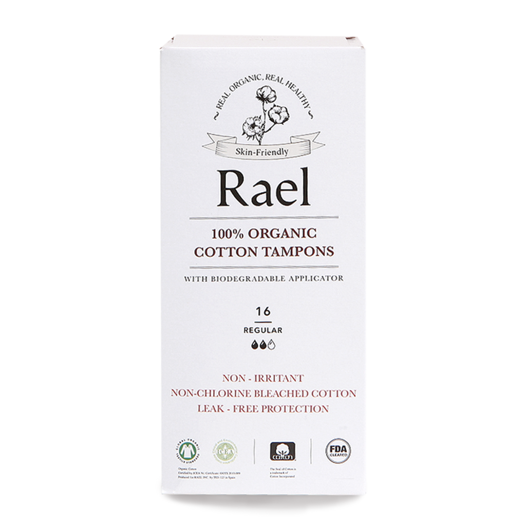 Rael Regular Tampons with Cardboard Applicator